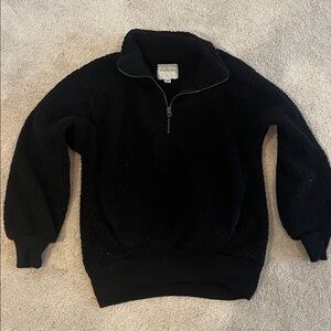 American Eagle Black Sherpa Jacket